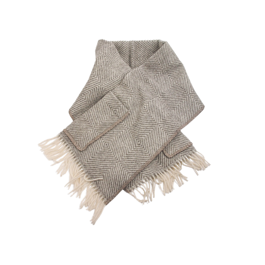 Lapuan Kankurit %uyum_store% Wool Pocket Shawl | Grey Shawls